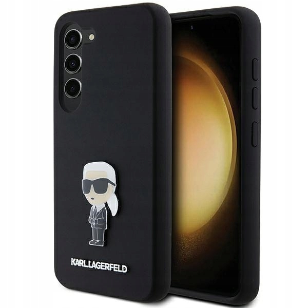 Etui do Galaxy S24+, Karl Lagerfeld Silicone Ikonik Metal Pin case cover