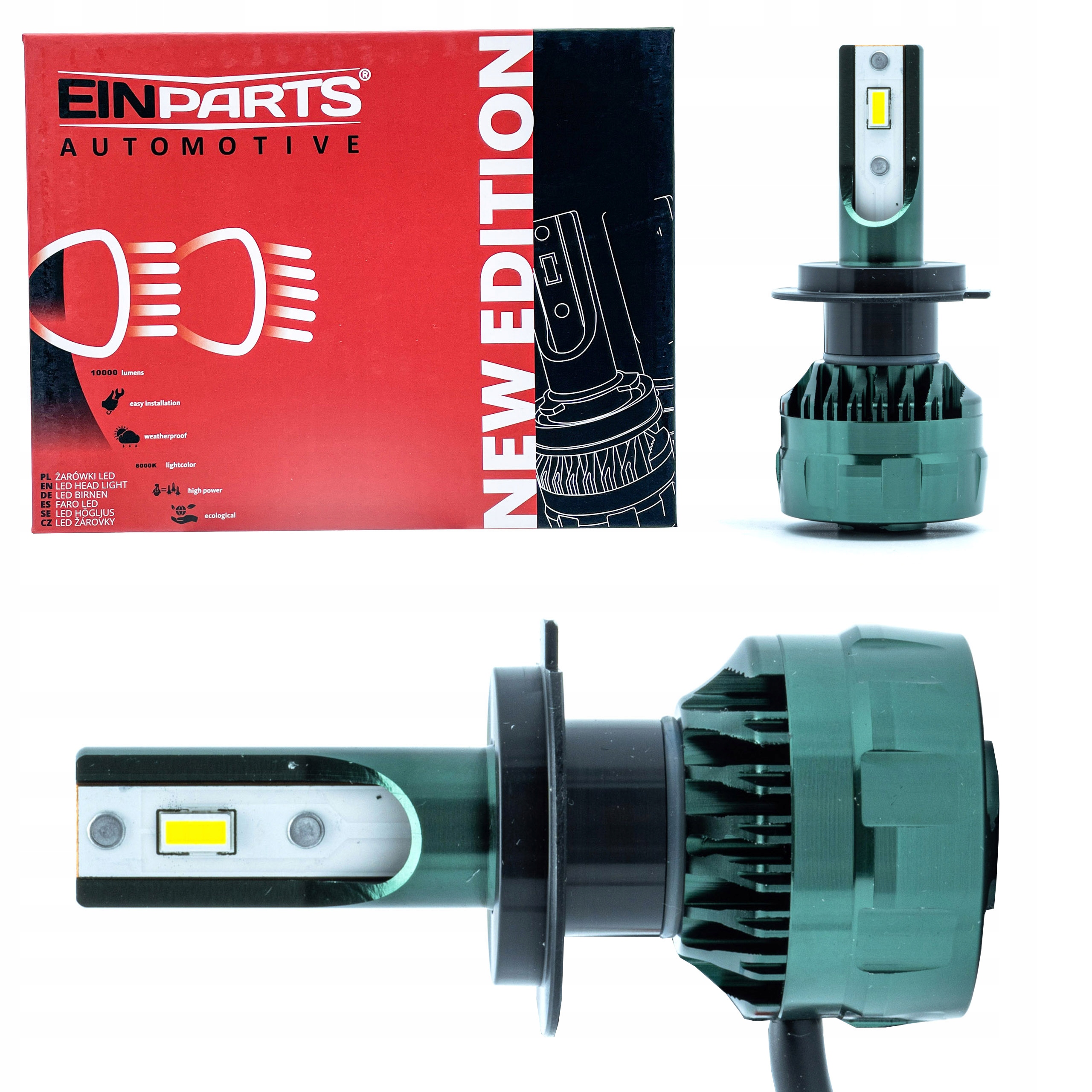 Led Žárovky H7 Flip Čip V2 6000K 12/24V Canbus