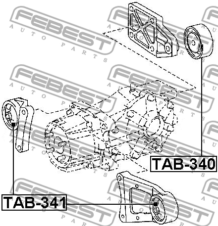 PODUSZKA MOCOWANIE DYFERENCJAŁU TOYOTA RAV 3.5 IV Typ samochodu Samochody osobowe