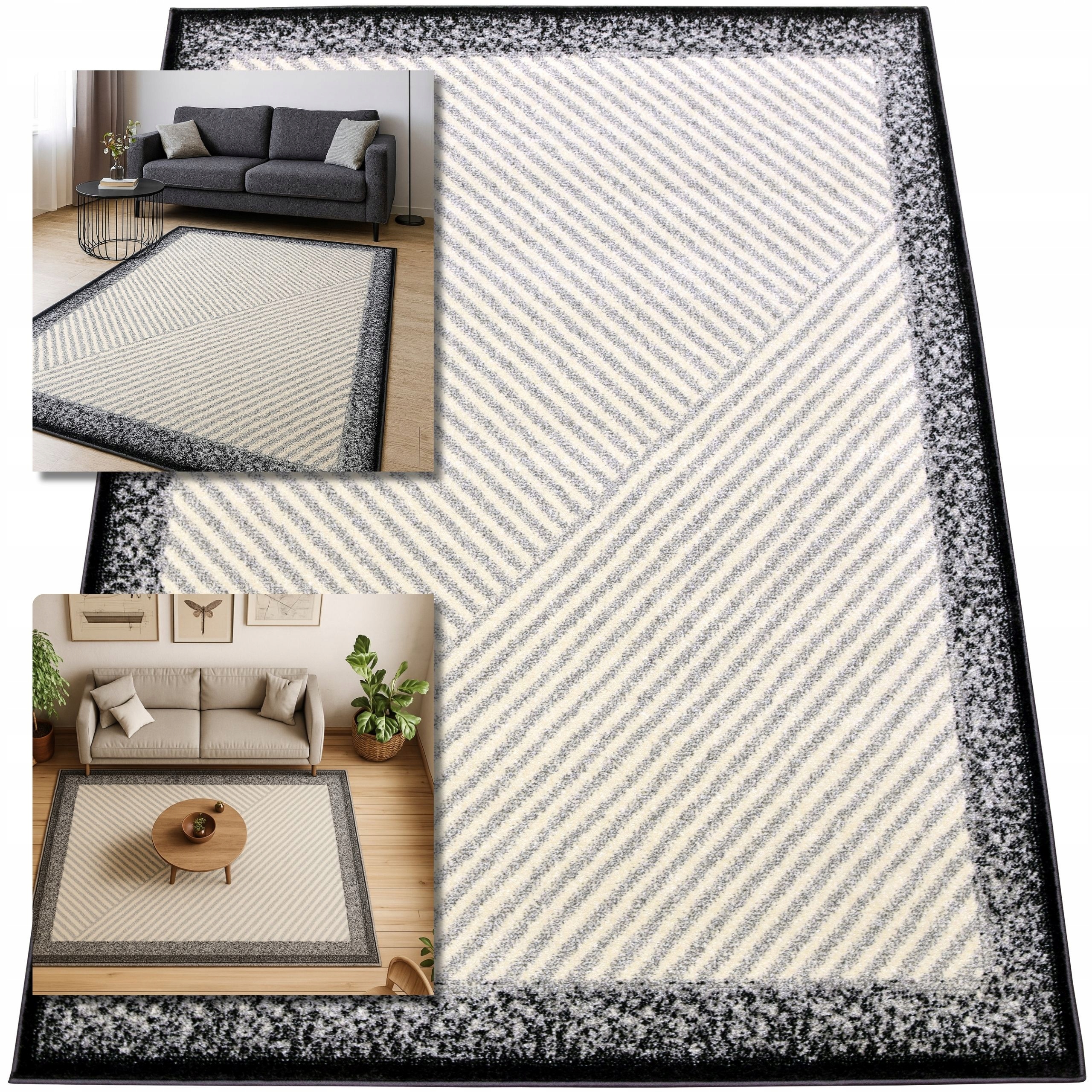 Koberec 160x230 Adventure Šedý Koberce Do Obýváku Loft Moderní Koberec