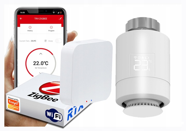 Hlavica Rtx Termostat Zigbee WiFi brána Tuya Set