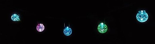 KULA SZKLANA SOLARNA OGRODOWA LAMPKA LED NIEBIESKA Marka inna