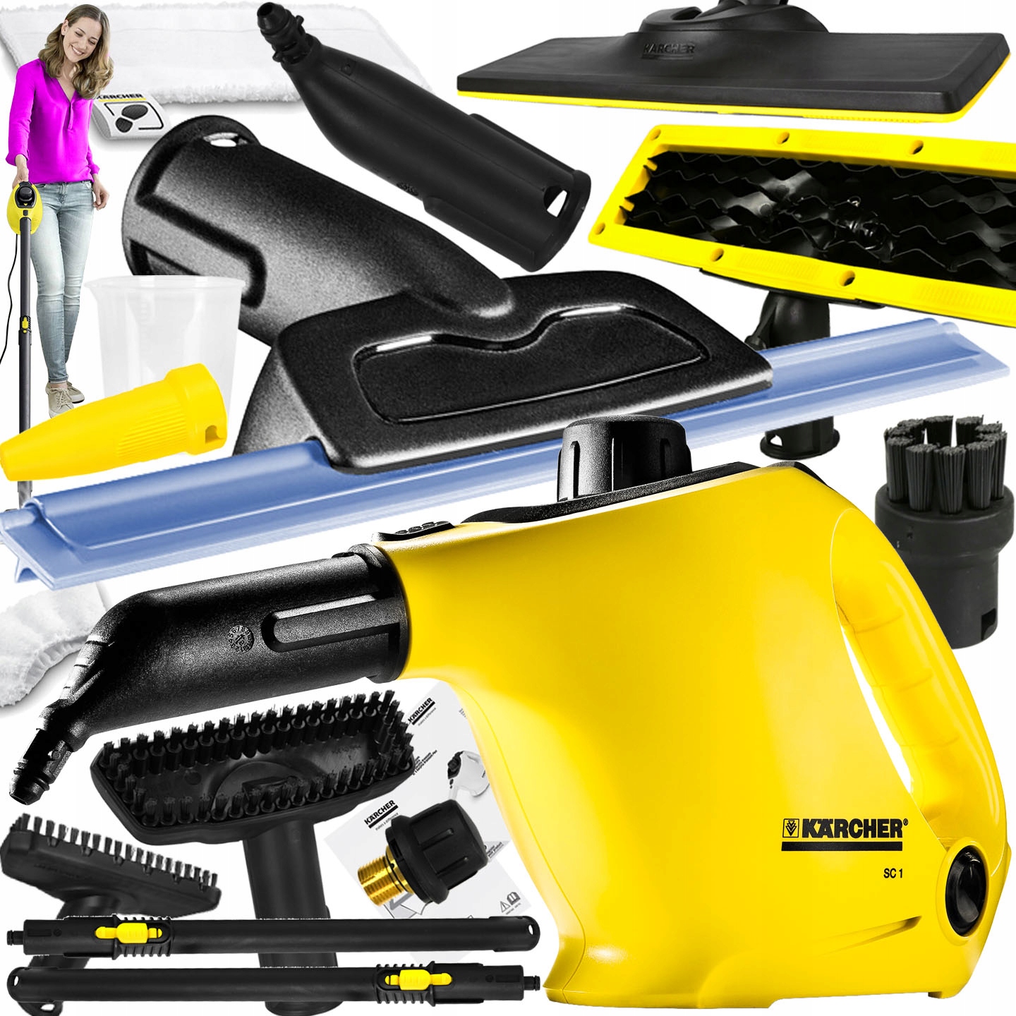

Karcher SC1 Parownica Myjka Parowa Dysza Do Okien