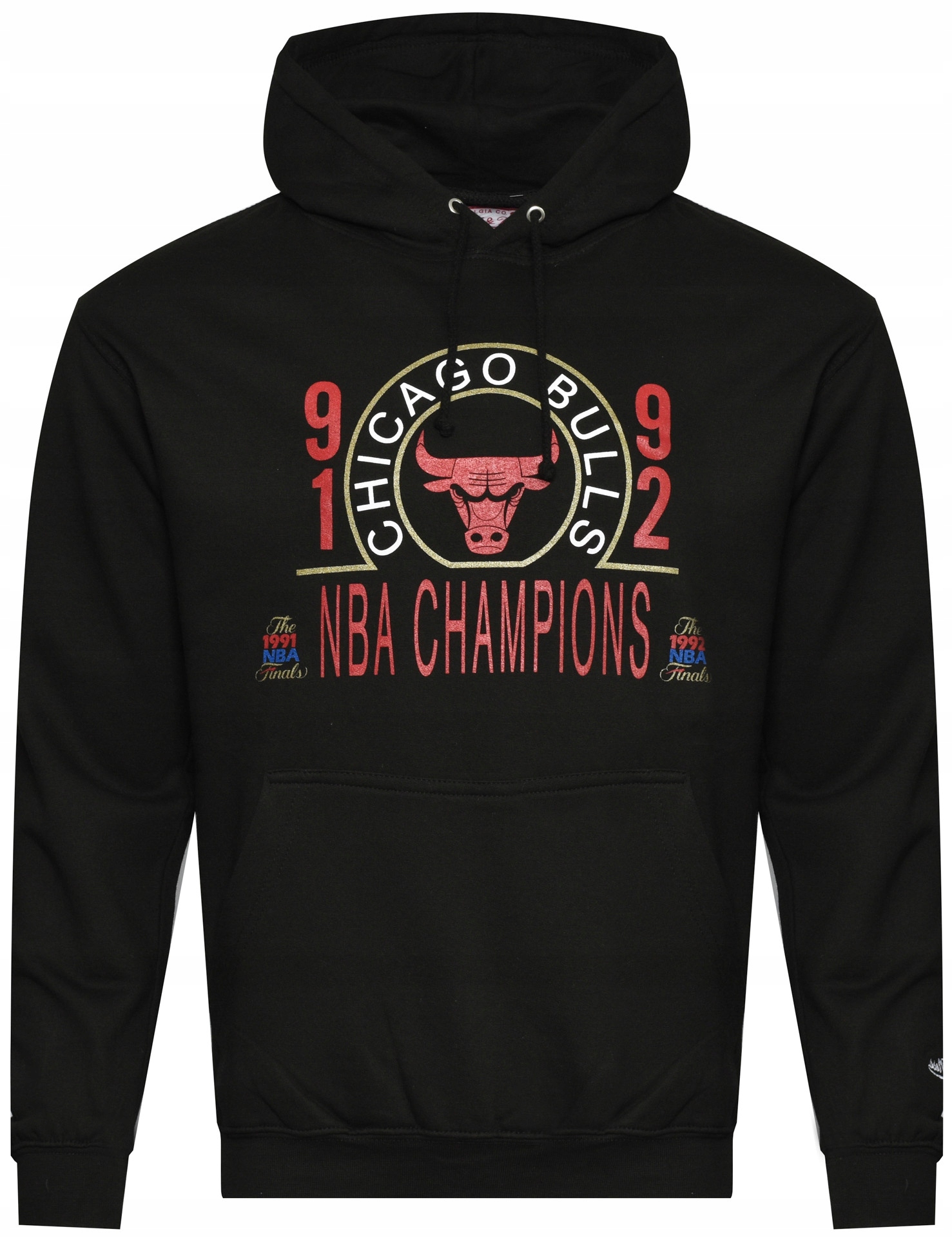 Mitchell & Ness Pánská Mikina Chicago Bulls černá s kapucí