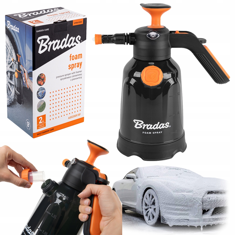 Opryskiwacz Ciśnieniowy Pianownica Foam Spray 2L AS0200F/SF Black
