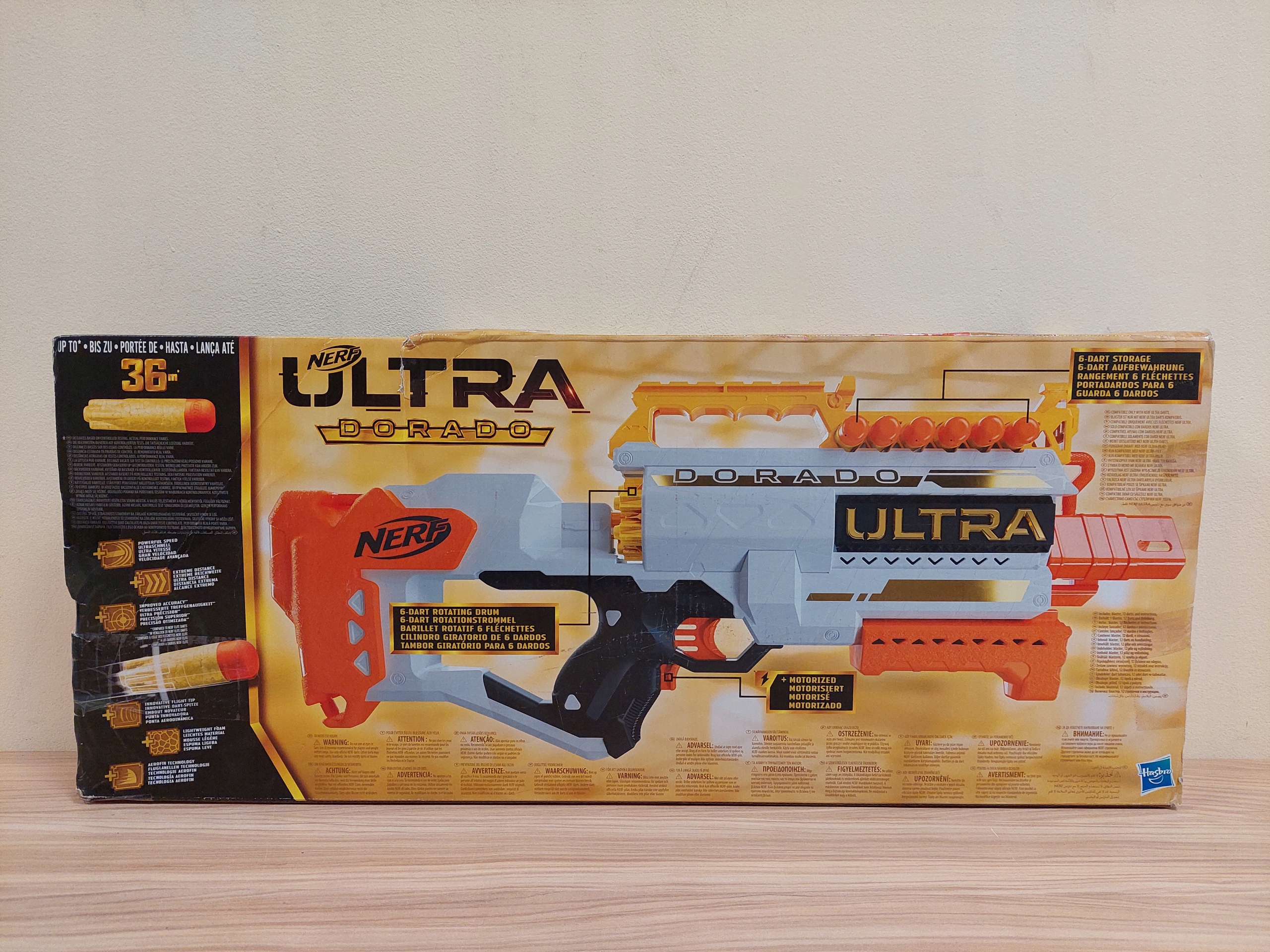 HASBRO Nerf Ultra Dorado F2017 pistolet wyrzutnia Seria Nerf Ultra Dorado