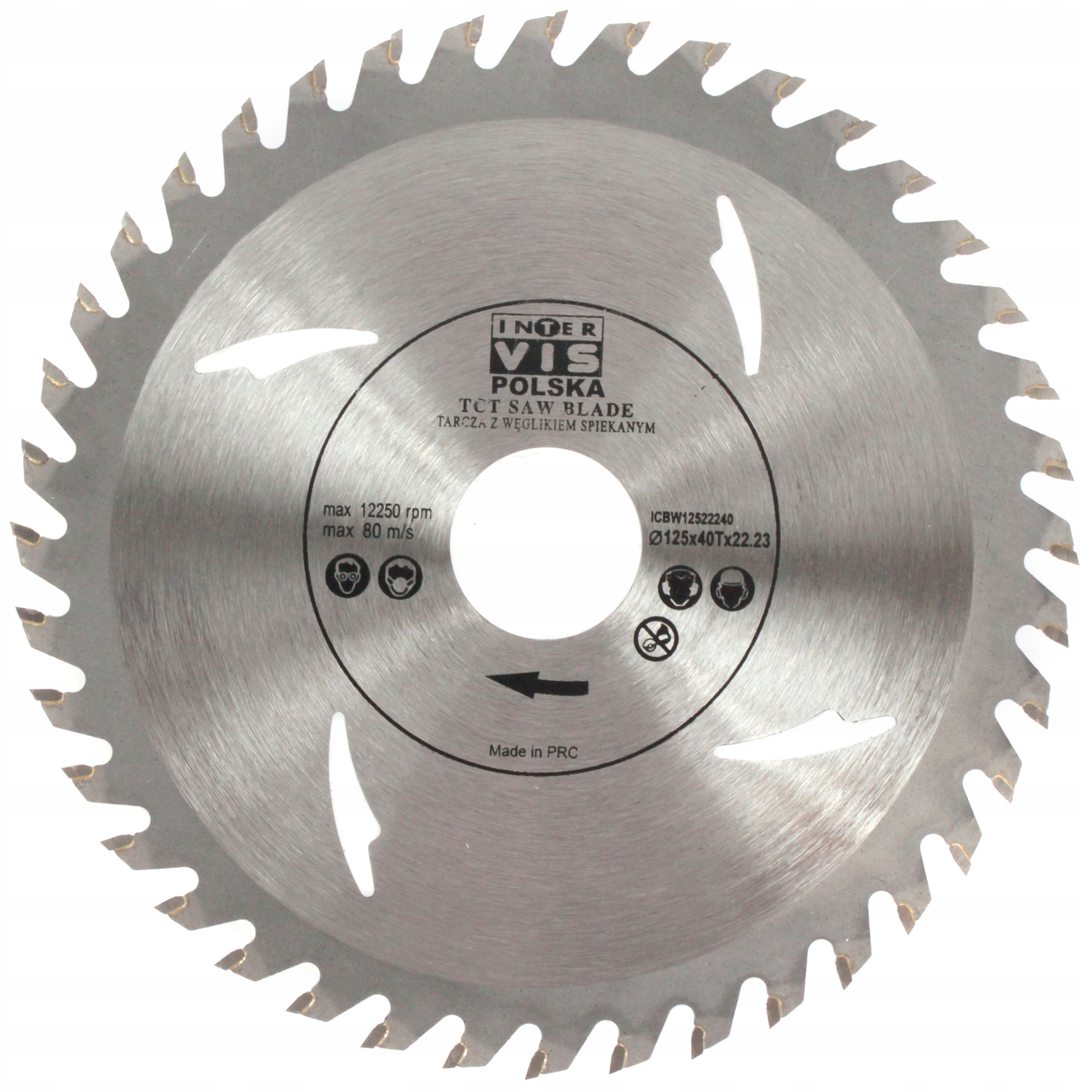 TARCZA PIŁA DO DREWNA WIDIA I-C 125/22,2 T40