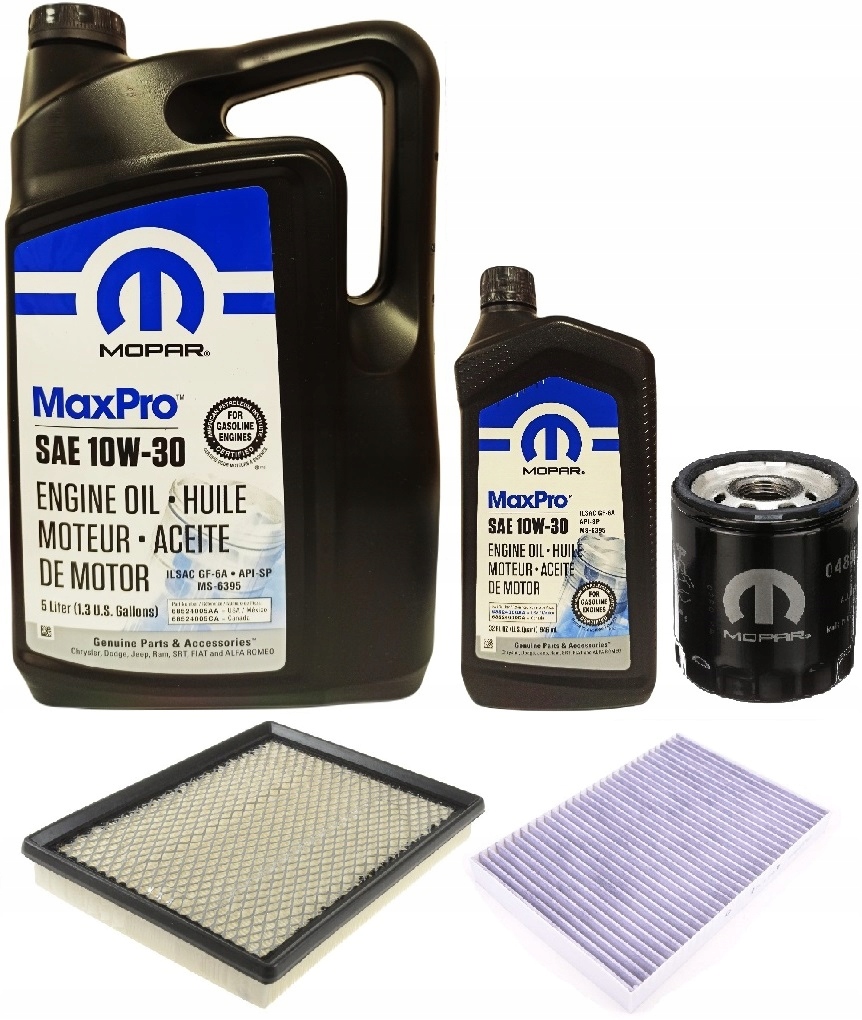 MOPAR 10W30 6L + FILTRY CHRYSLER 300 3,5 2010