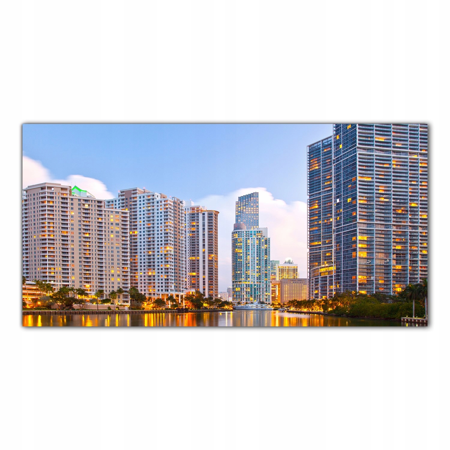 Město Miami Florida 100x50 Panel sklo do kuchyně