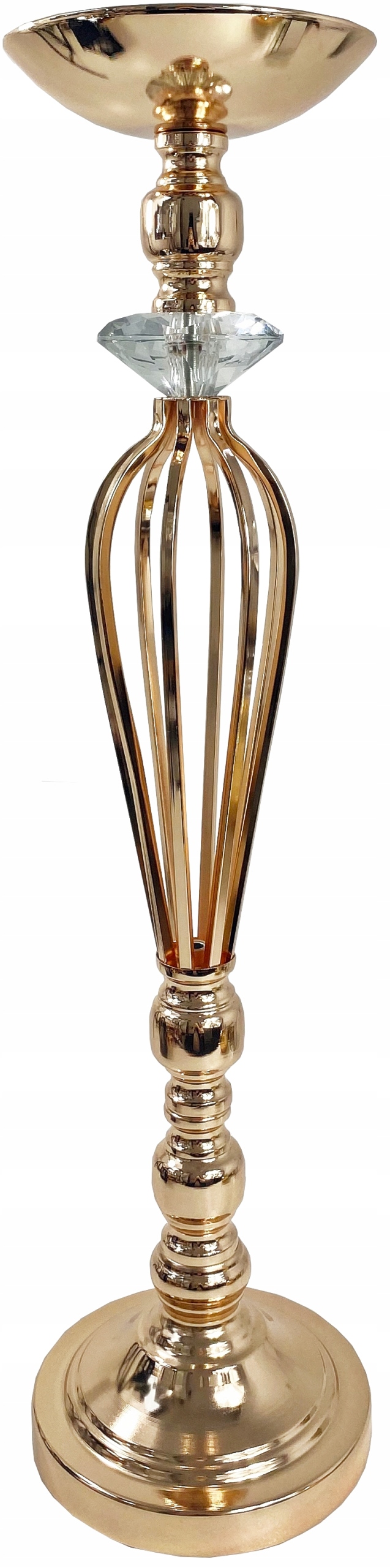 Postument Držák Na Květináč Stojan Na Květiny 63 cm Zlatý