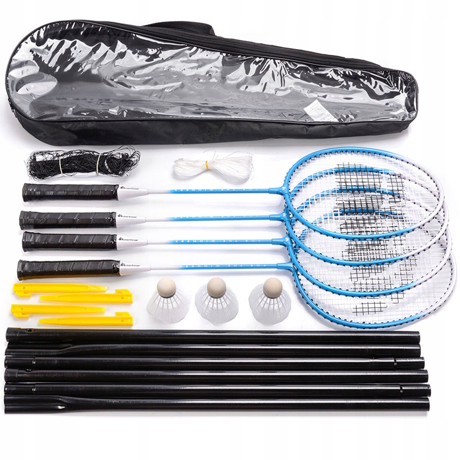 Sada na badminton Meteor Motion 4 modro-bílá 20077