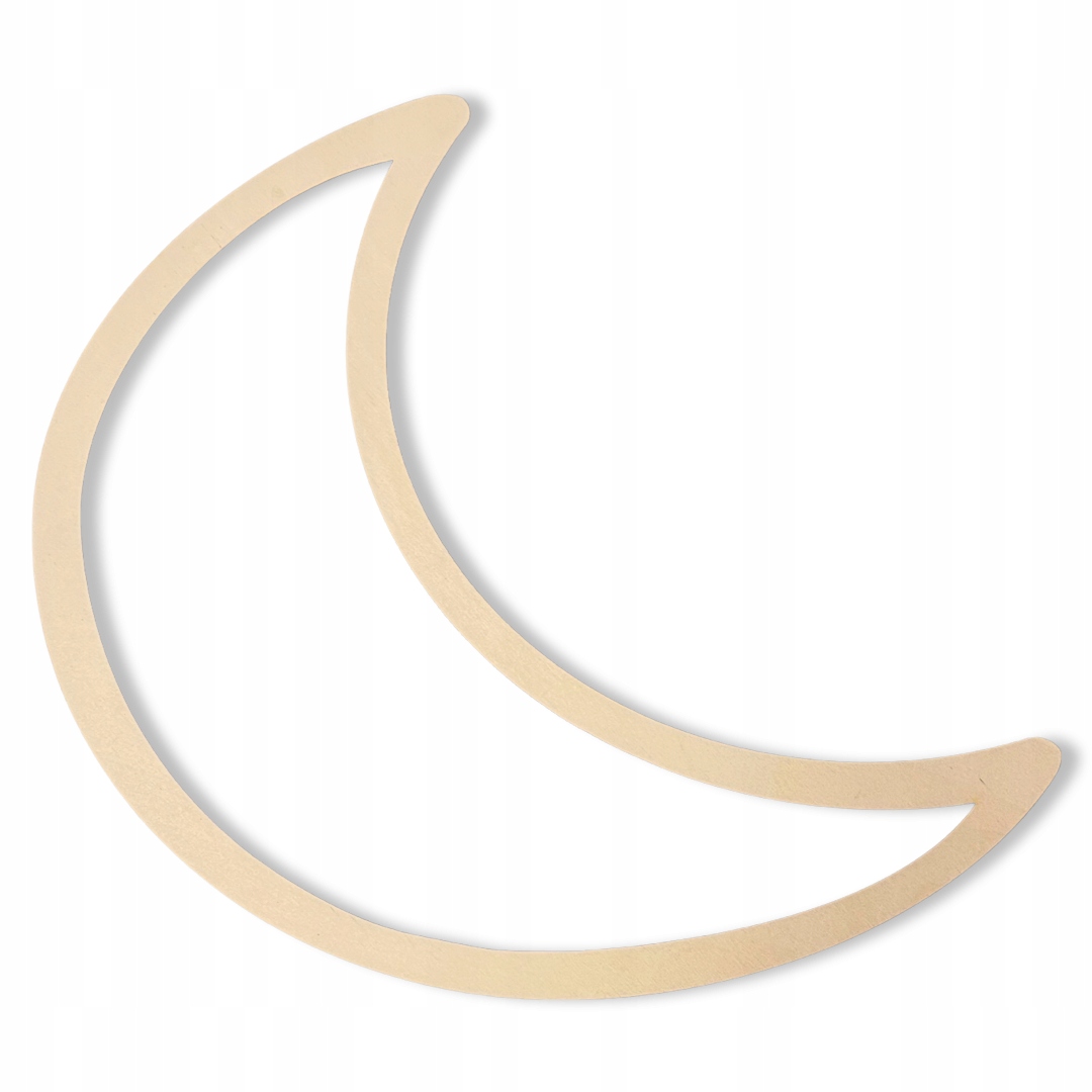 Drewniana Baza Makramy obręcz Księżyc łapacz snów