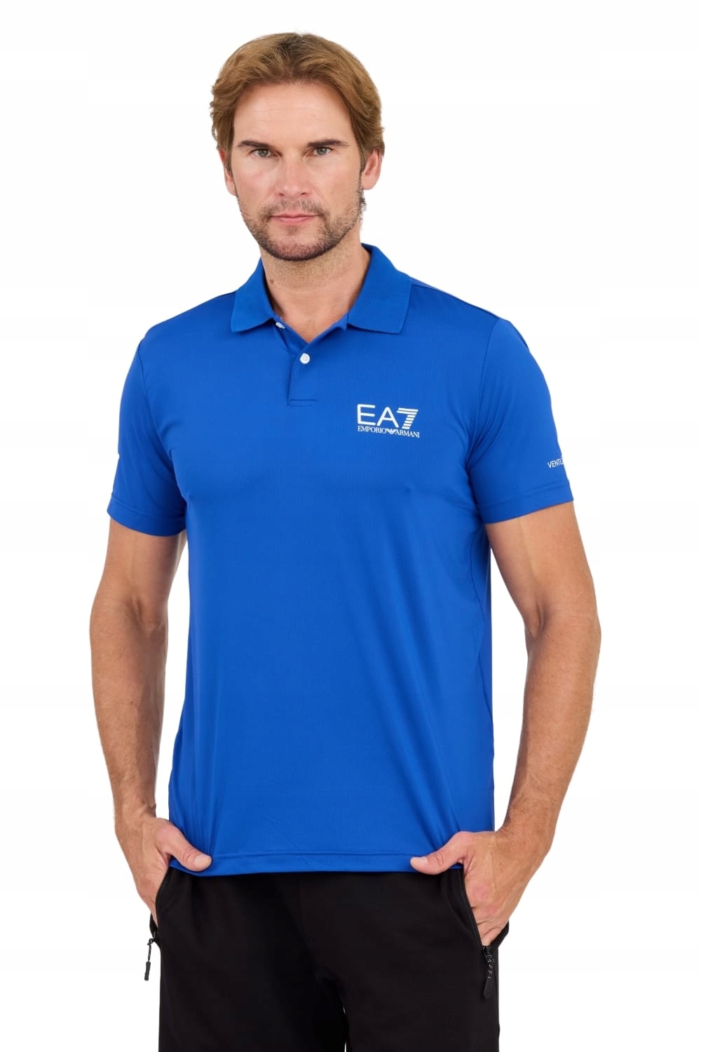 EA7 Modrá polokošile Ventus 7 XL