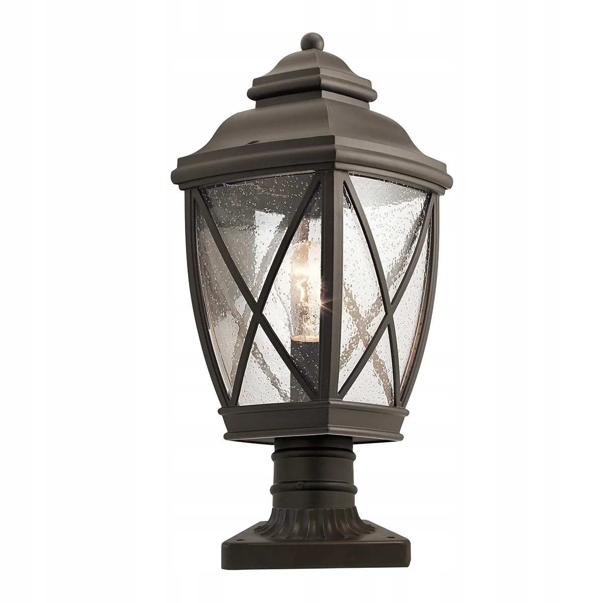 Kichler Tangier Vonkajšia soklová lampa IP44 60W Starý bronz