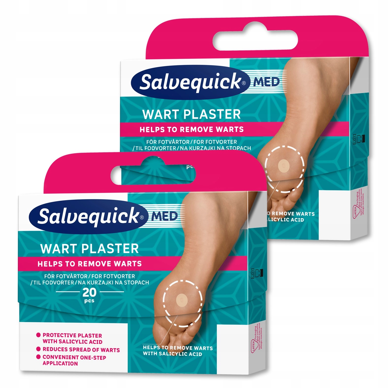 

2x Salvequick Wart Plastry na kurzajki 20 szt.