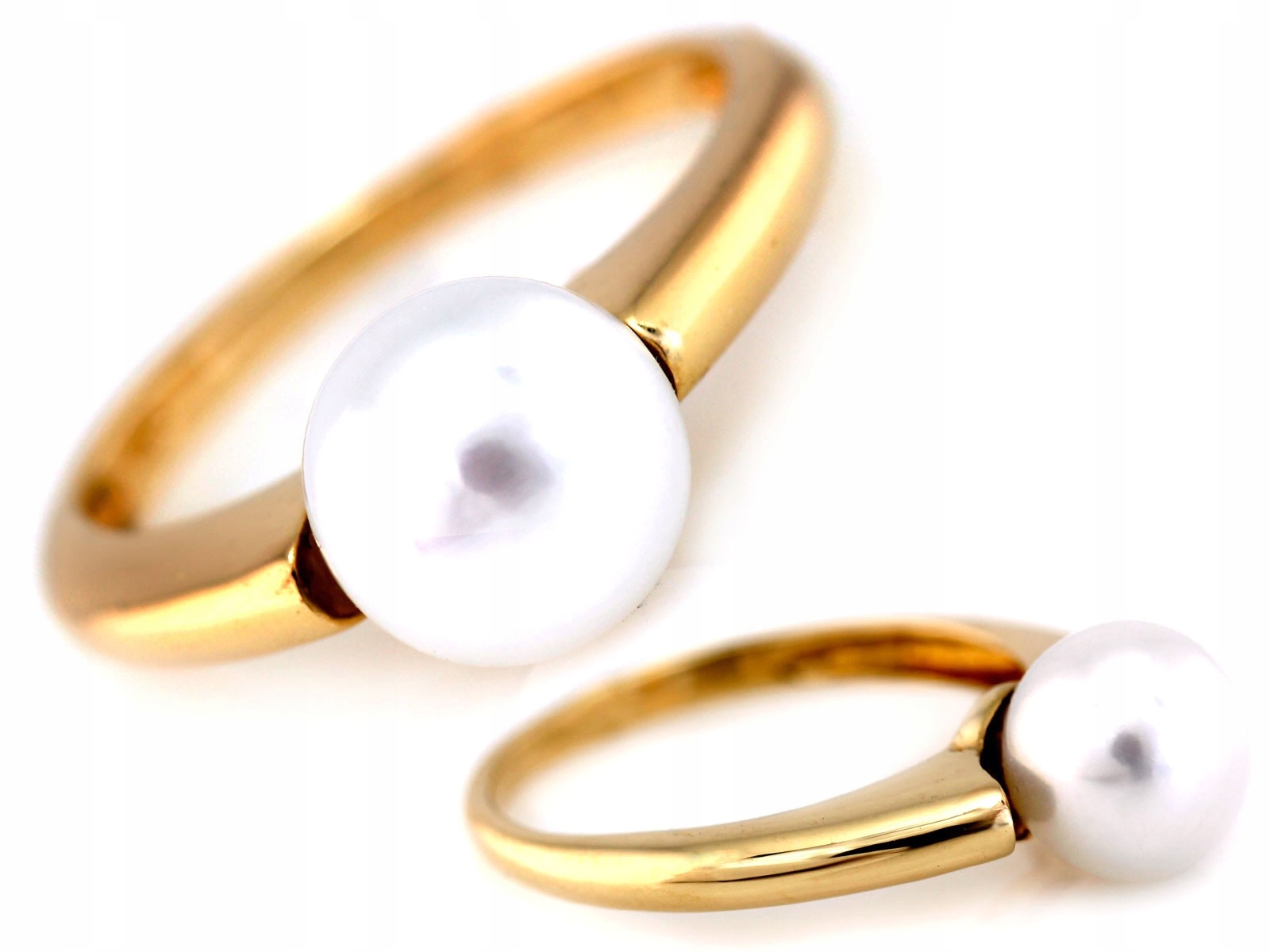 Zlatý prstýnek s perlou 585 14k 3.26g Velikost 15 pro ženy jako dárek