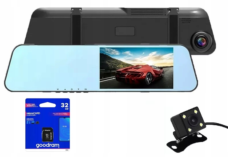 

Wideorejestrator z kamerą cofania model T430