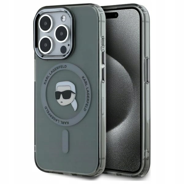 Karl Lagerfeld KLHMP15XHLSKIK iPhone 15 Pro Max 6.7" černý/černý hardcase