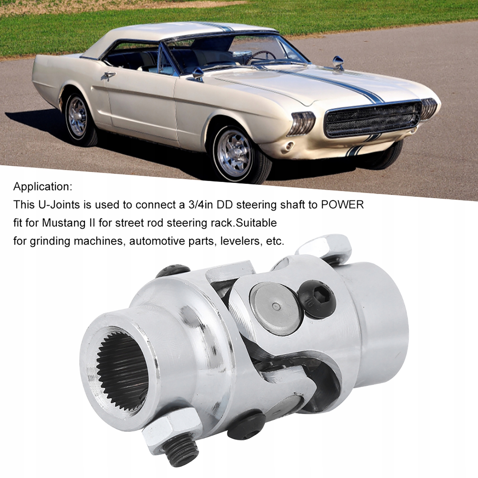 Wał kierowniczy Złącze U 3/4-36 Spline X 3/4in DD Waga produktu z opakowaniem jednostkowym 0.12 kg