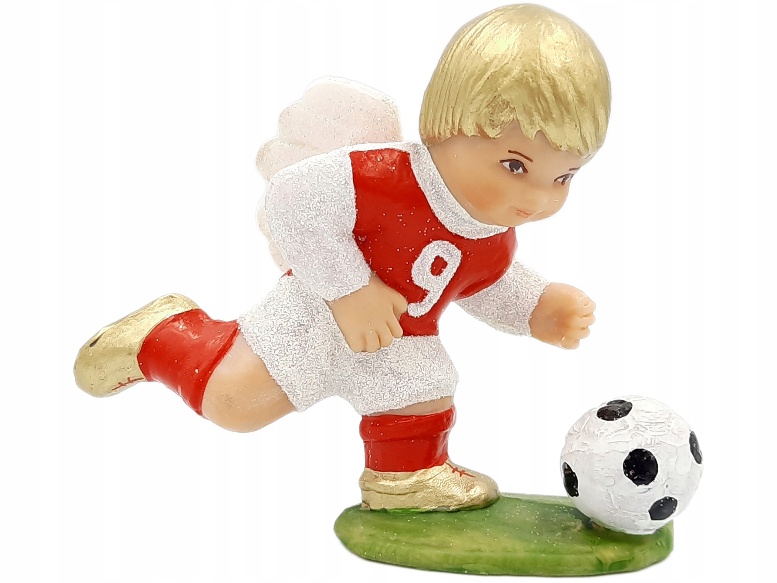 

Aniołek Piłkarz Figurka Stojąca anioł z numerem 9
