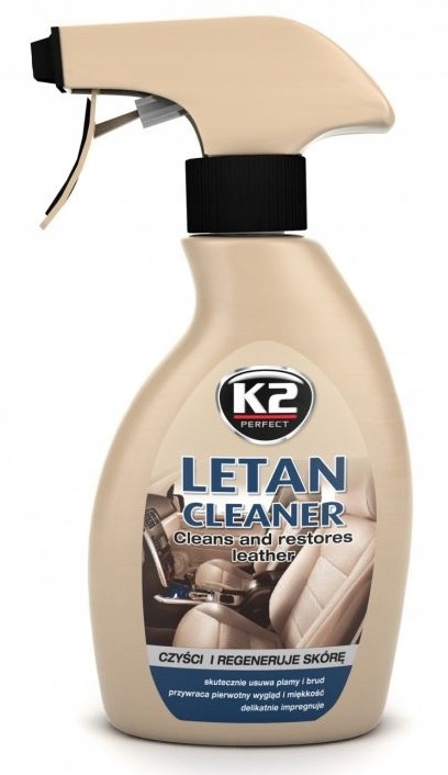 K2 Letan Cleaner Środek Płyn Do Czyszczenia Skóry Tapicerki Skórzanej 250ML