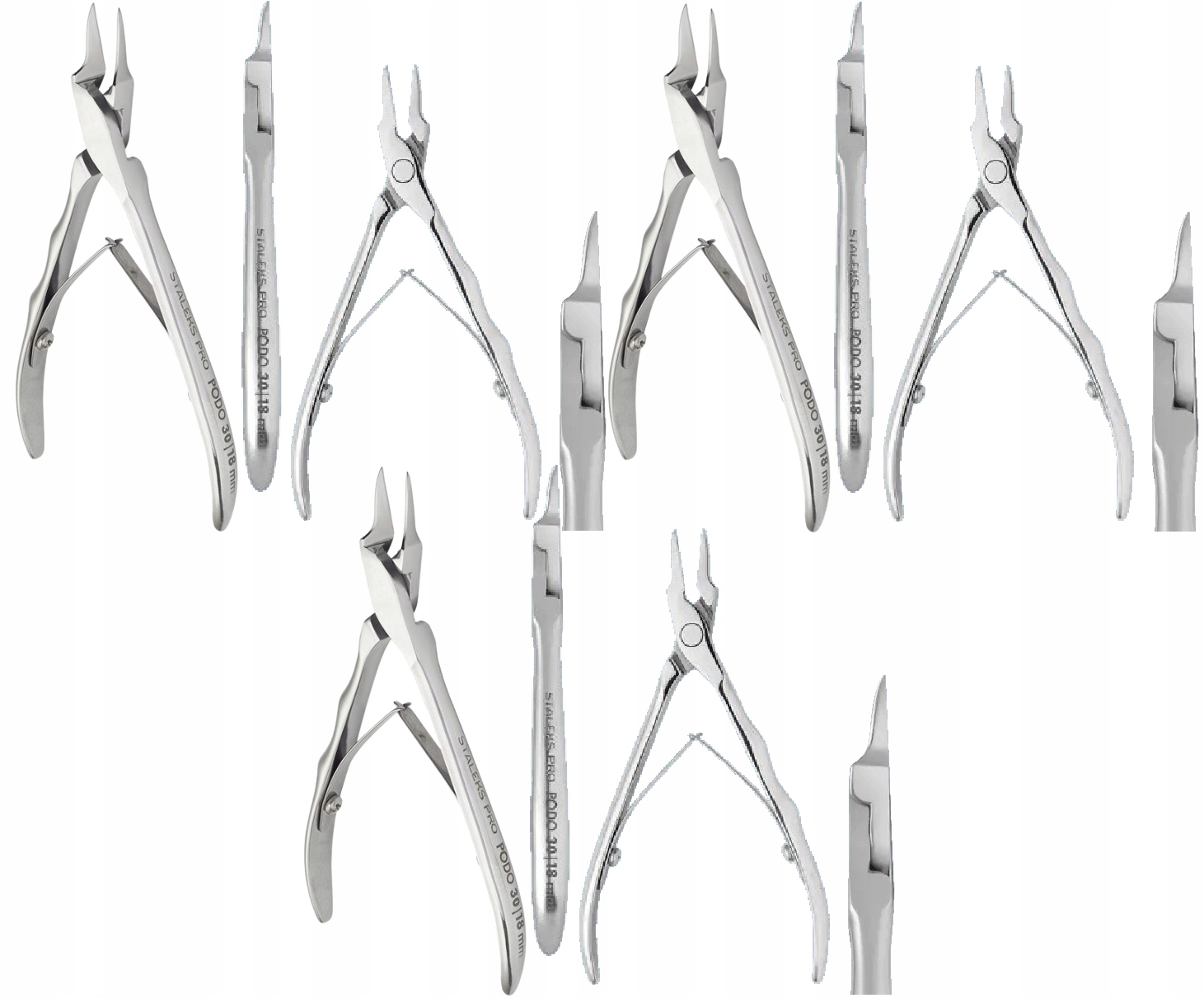 3 x Staleks Podologické kleště na zarůstající nehty Podo 30 18 mm