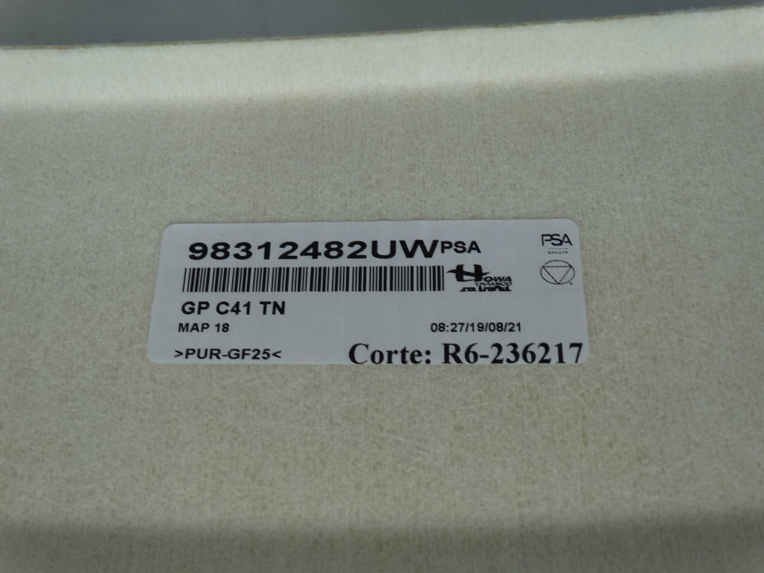 CIELO INTERNO CITROEN C4 III 98312482UW 2020R.- HB