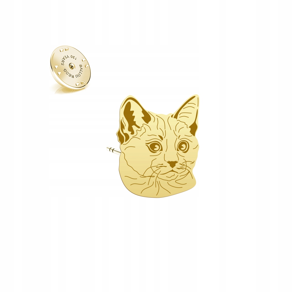 Odznak s thajskou kočkou 925 Šperky Dárek Žena Dedikace Bonus