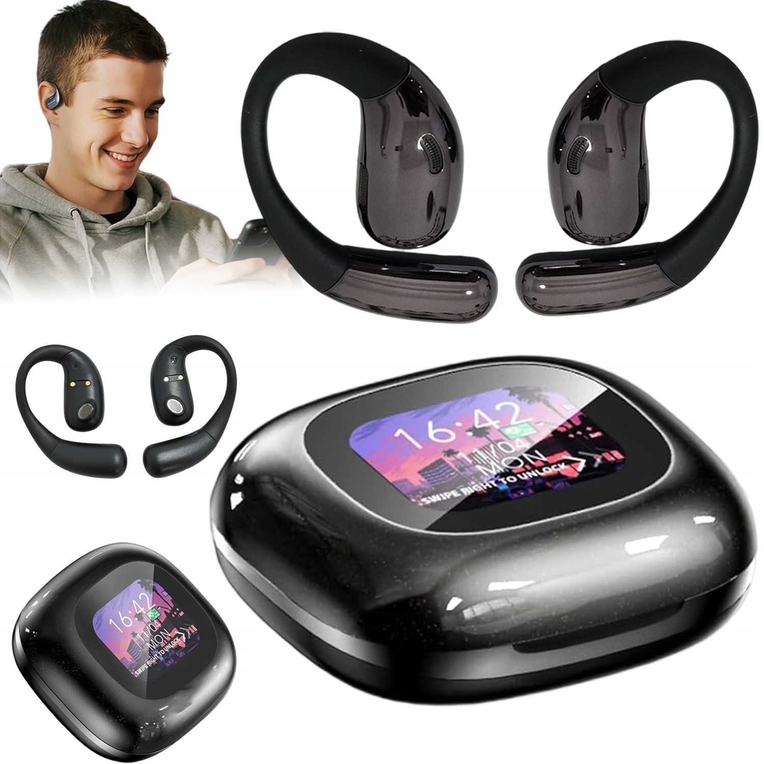 Sluchátka S Překladačem Ai 139 Jazyků Reálný Čas Bluetooth 5.3 Sluchátka