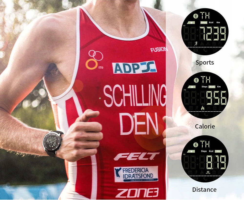 LOKMAT MK18 IP67 SMARTWATCH HYBRYDA KROKI Marka Lokmat