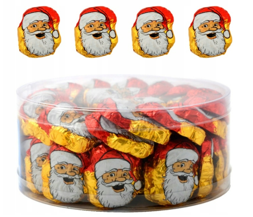 Levně Mikuláš 13g hlava čokoládová 60ks