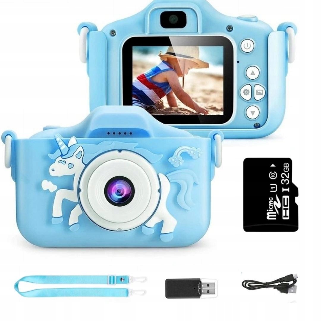 

Aparat Cyfrowy Dla Dzieci Kamera Gry Karta 32GB