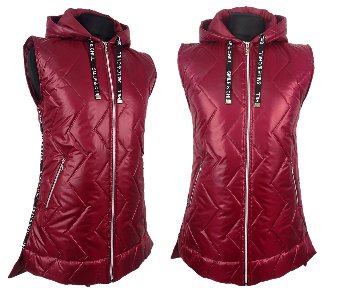 ASYMETRYCZNA DŁUŻSZA KAMIZELKA PIKOWANA M 38 Rozmiar 38