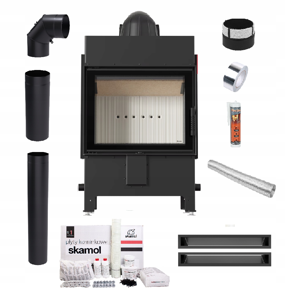 Krbová Vložka Lucy 12 kW Ocelová Vzduchová Ekoprojektová Sada