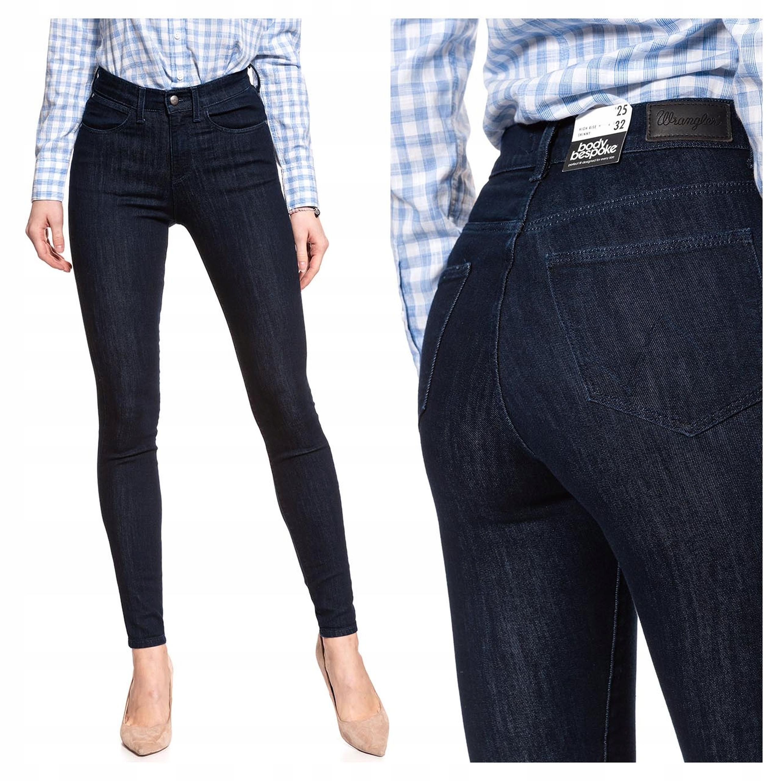 Wrangler Dámské Vysoké Džínové Kalhoty W25 L32