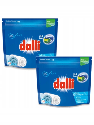 Levně Sada 2 německých kapsle na praní, bílé