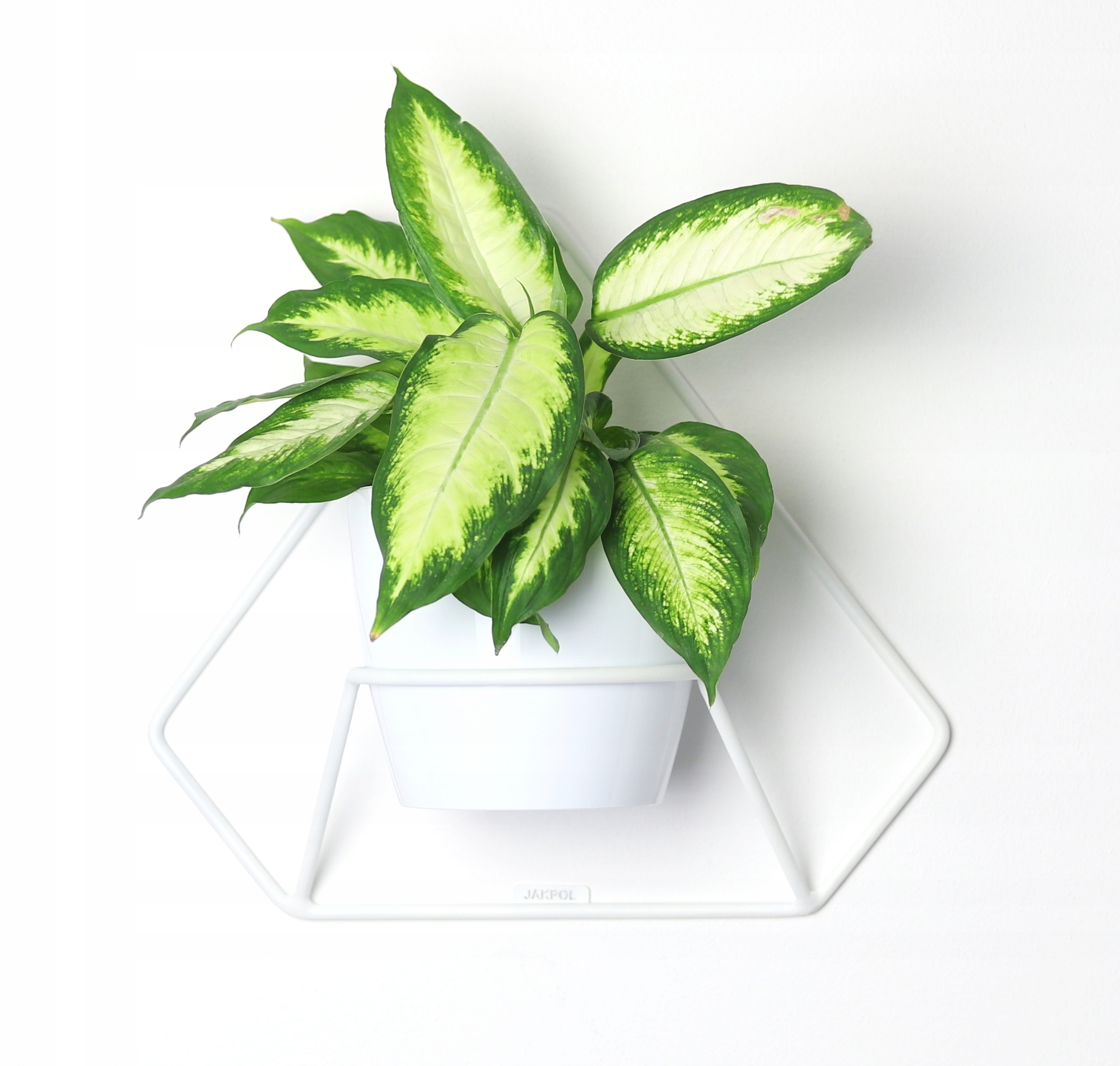 

Kwietnik Metalowy Ścienny Wiszący 37cm Biały Loft