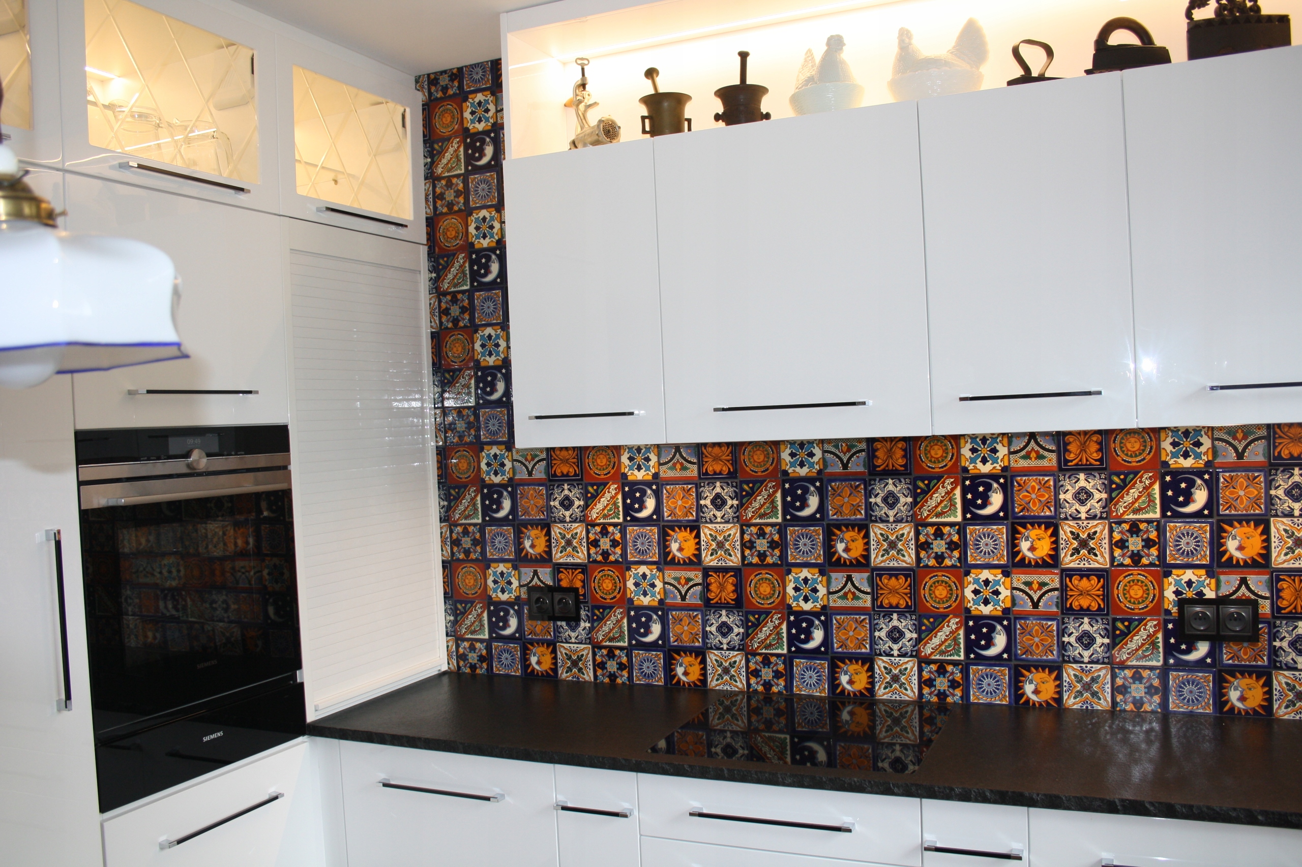 Płytki ceramiczne czarno-białe ścienne meksykański patchwork - Ferran Grubość 7 mm