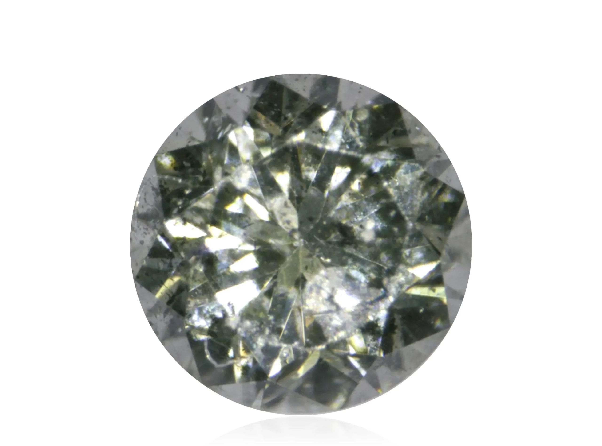 Přírodní Diamant 0.04ct Zelený Briliant SI2 eCertifikát Wbd