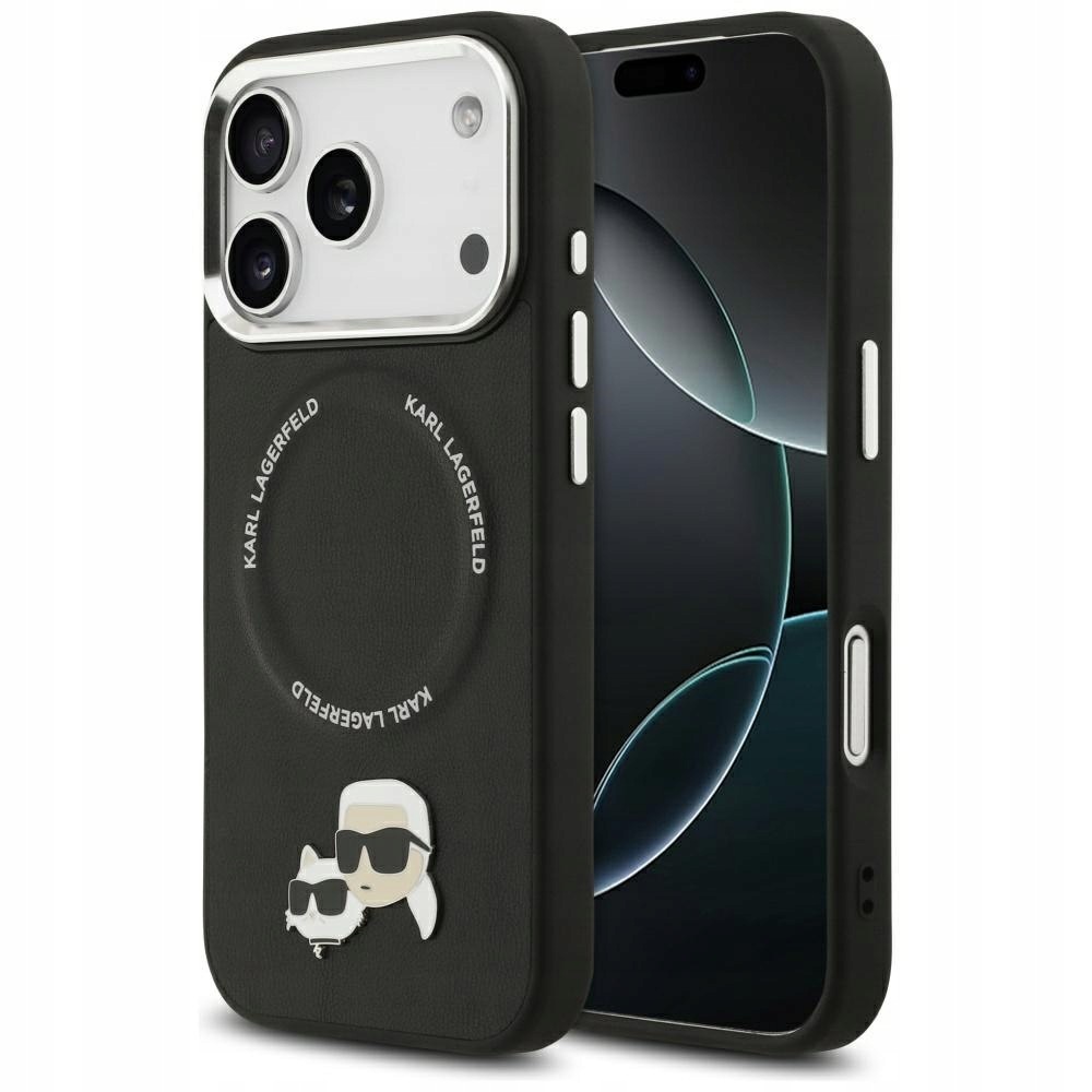Etui Karl Lagerfeld Karl & Choupette Pins MagSafe do iPhone 17 Pro czar