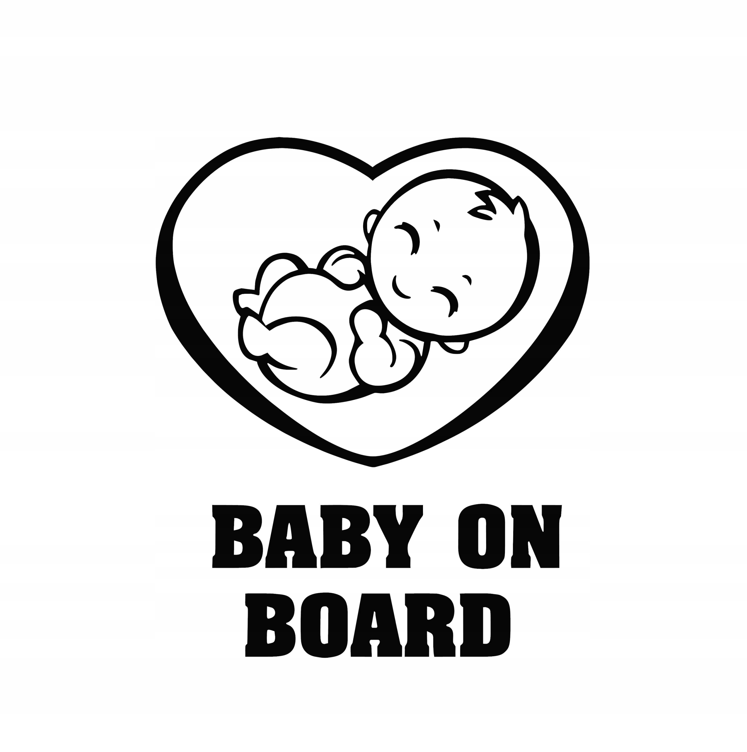 Naklejka Na Auto Szybę Baby On Board