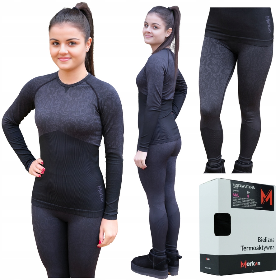 Merkan Teplé funkční prádlo Dámské termoaktivní triko a kalhoty
