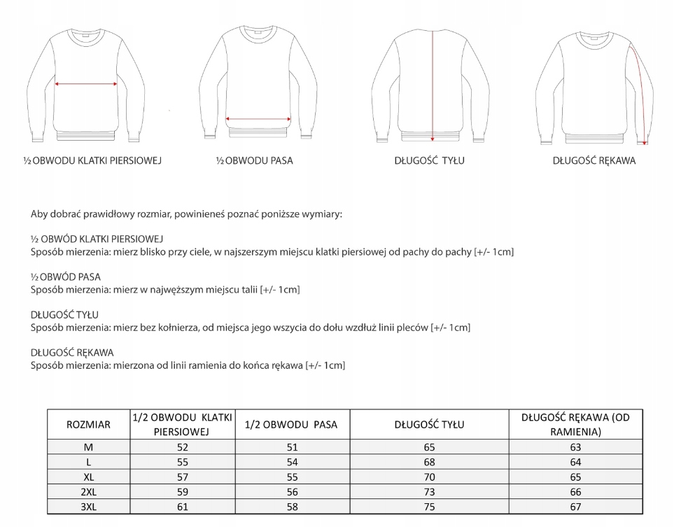 Sweter POLSKI PRODUCENT XXL Rozmiar XXL