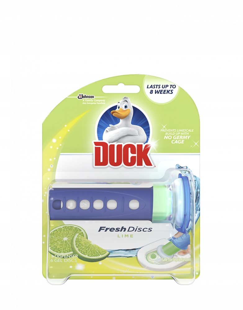 Krążki żelowe wc Duck Fresh Discs Lime 6 szt