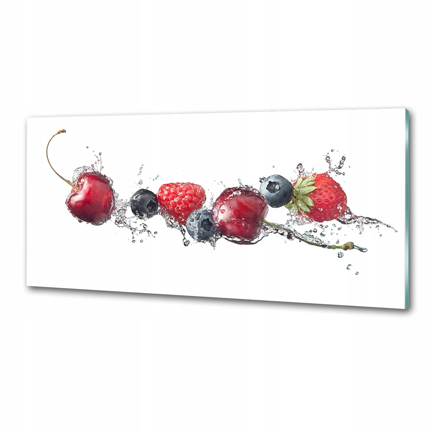 Panel dekor sklo Lesné ovocie 125x50 cm Lepidlo