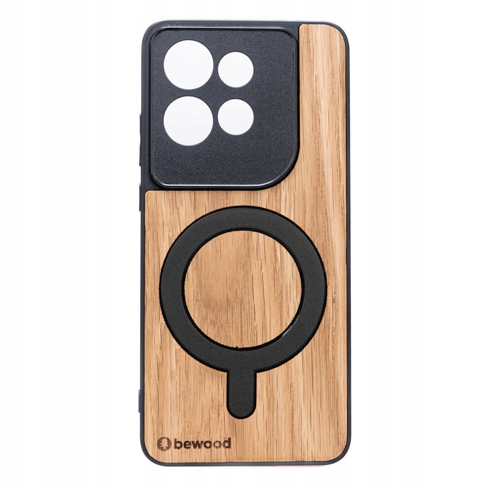Drewniane Etui Bewood do Motorola Edge 50 Neo 60 Neo Dąb z MagSafe