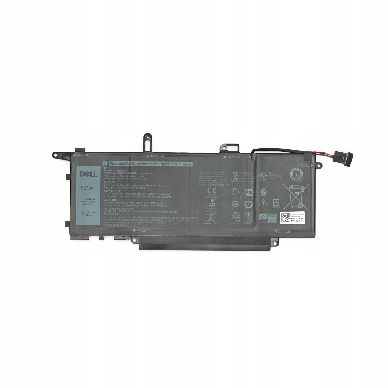 Dell Latitude 7400 2-IN-1 9410 2-IN-1 Nová Originálna Batéria 52WH NF2MW