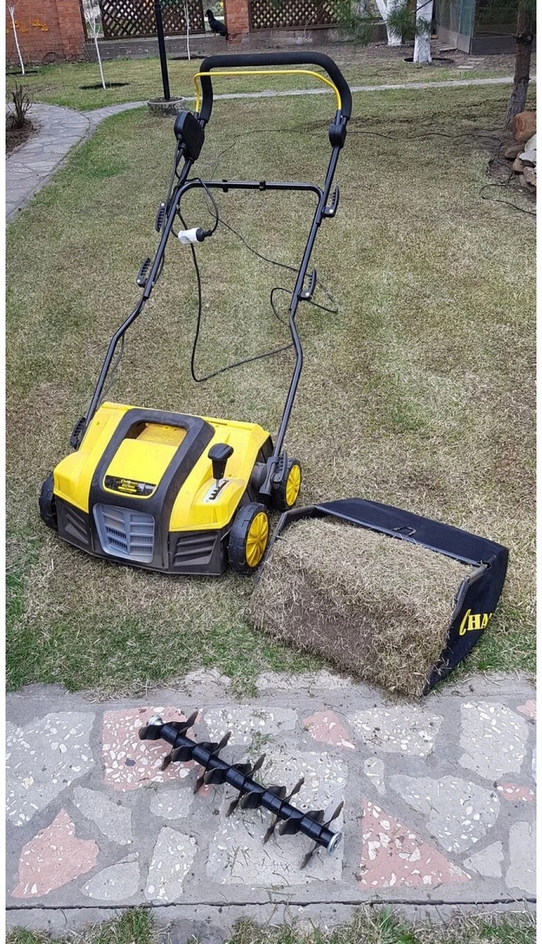 MOCNY Aerator wertykulator John Gardener 380MM 2300W 3W1 MOCNE KOSZ 45L Rodzaj aerator wertykulator