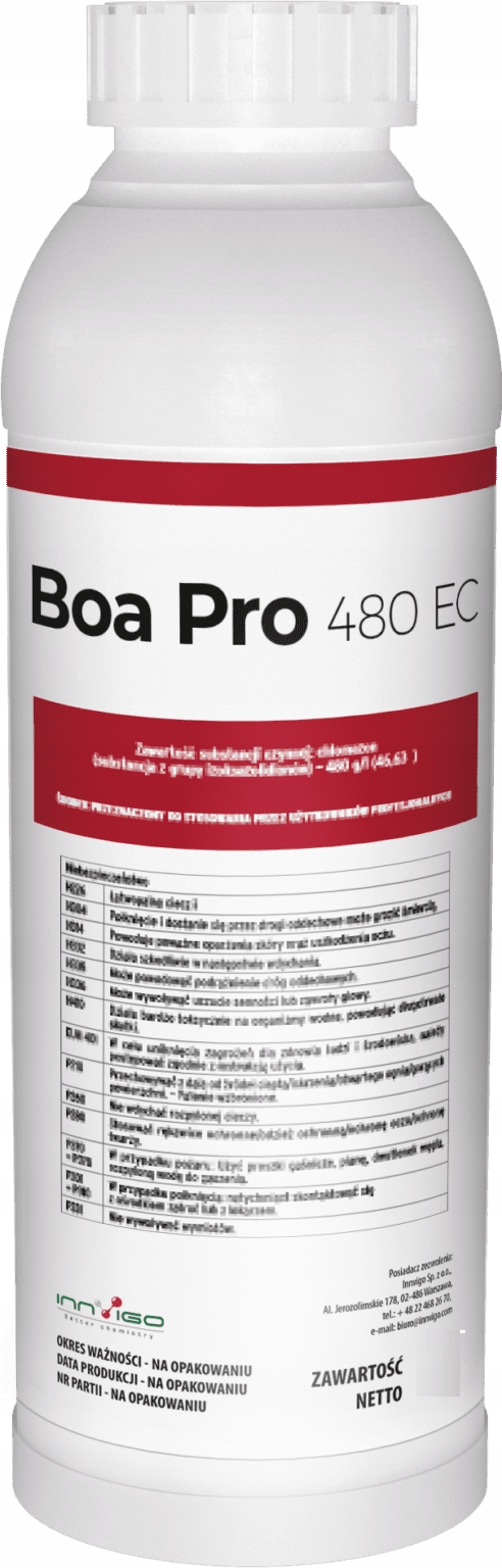 

Boa 480EC 250ML Chlomazon Chwasty W Rzepaku Rzepak