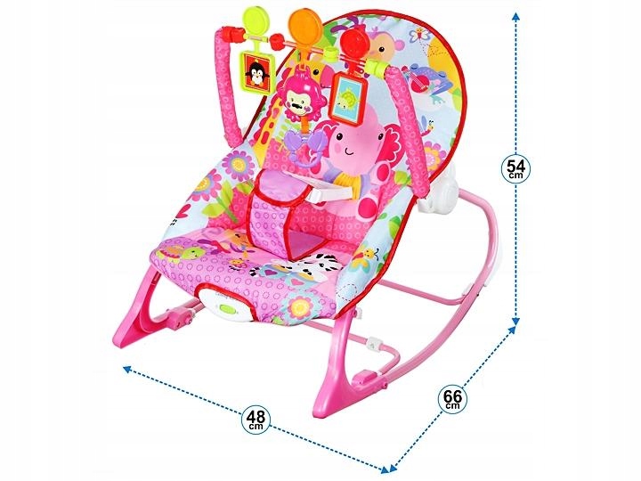 BUJACZEK LEŻACZEK DLA NIEMOWLĄT SŁONIK MUZYKA + WIBRACJE 3W1 ZABAWKI Model CH76617
